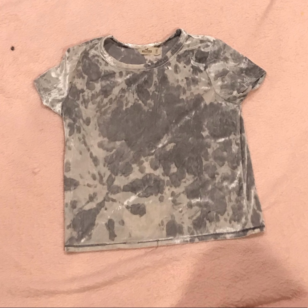 Velvet grey top